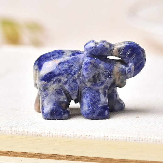 1PC Natural Crystal Elephant Stone