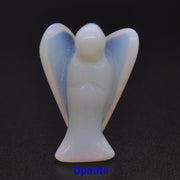 Guardian Angel Figurine Natural Healing Crystal Gem Statue