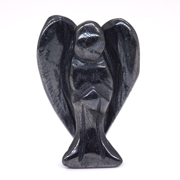 Guardian Angel Figurine Natural Healing Crystal Gem Statue