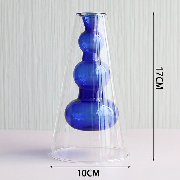 Nordic Colorful Glass Candle Holders