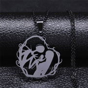 Gothic Couple Stainless Steel Love Necklace