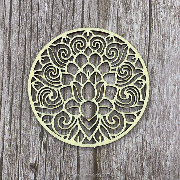 Flower Of Life Spiritual Wooden Coasters