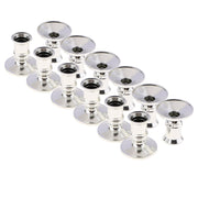 12pcs Plastic Silver Pillar Base Candle Stick  Holder