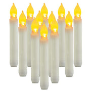 12/3/1Pcs Electronic Flameless LED Taper Candles Lights