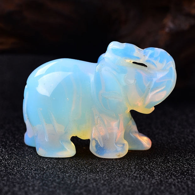 1PC Natural Crystal Elephant Stone