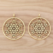 Gold/Silver Large Archangel Metatron Pendant Charms