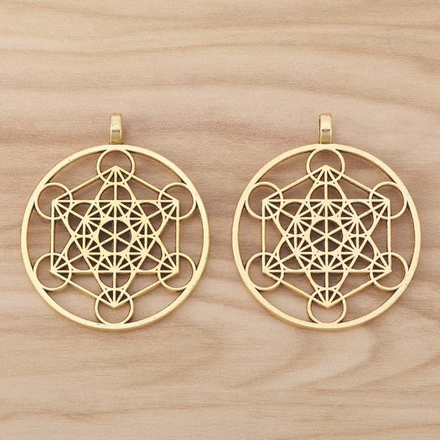 Gold/Silver Large Archangel Metatron Pendant Charms