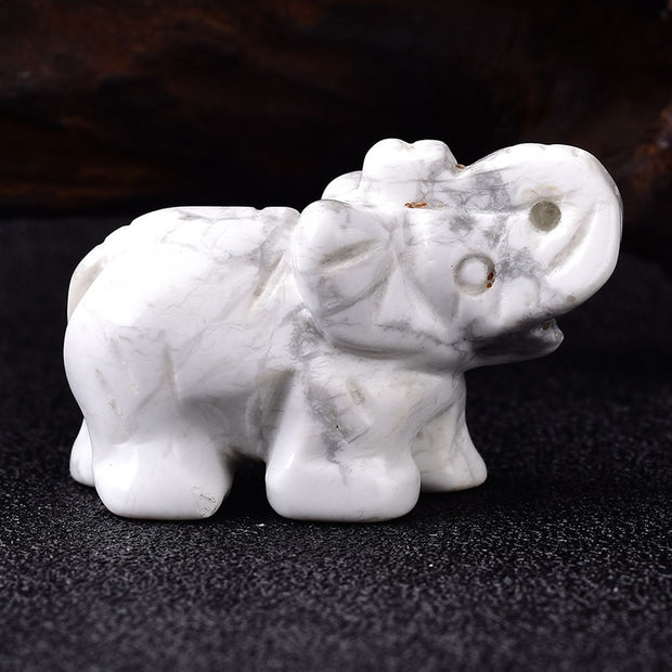 1PC Natural Crystal Elephant Stone