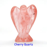 Guardian Angel Figurine Natural Healing Crystal Gem Statue