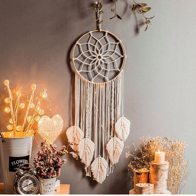 Moon Star Round Handmade Dream Catcher