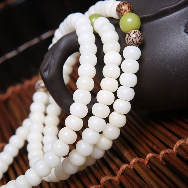 Lotus Mala Healing Prayer Bracelet/Necklace for Women Jewelry Gift