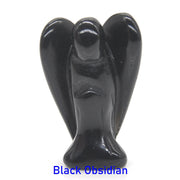 Guardian Angel Figurine Natural Healing Crystal Gem Statue