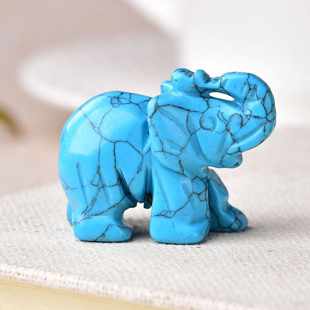 1PC Natural Crystal Elephant Stone