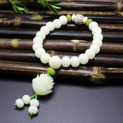 Lotus Mala Healing Prayer Bracelet/Necklace for Women Jewelry Gift