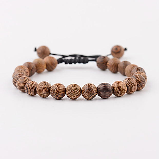 8mm New Natural Wood Beads Meditation Prayer Bracelets