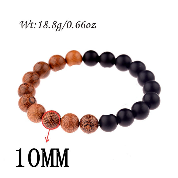 8mm New Natural Wood Beads Meditation Prayer Bracelets