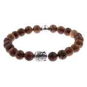 Hot Men Natural Wood Beads Onyx Meditation Prayer Bead Bracelet