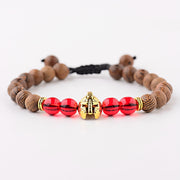 Hot Men Natural Wood Beads Onyx Meditation Prayer Bead Bracelet