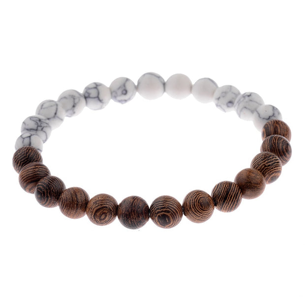 8mm New Natural Wood Beads Meditation Prayer Bracelets