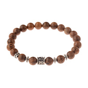 Hot Men Natural Wood Beads Onyx Meditation Prayer Bead Bracelet