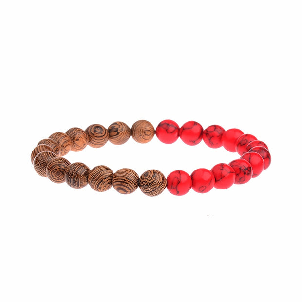 8mm New Natural Wood Beads Meditation Prayer Bracelets