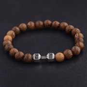 Hot Men Natural Wood Beads Onyx Meditation Prayer Bead Bracelet