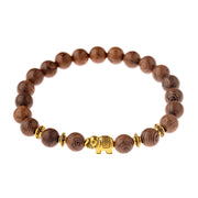 Hot Men Natural Wood Beads Onyx Meditation Prayer Bead Bracelet