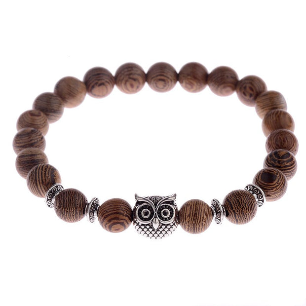 8mm New Natural Wood Beads Meditation Prayer Bracelets