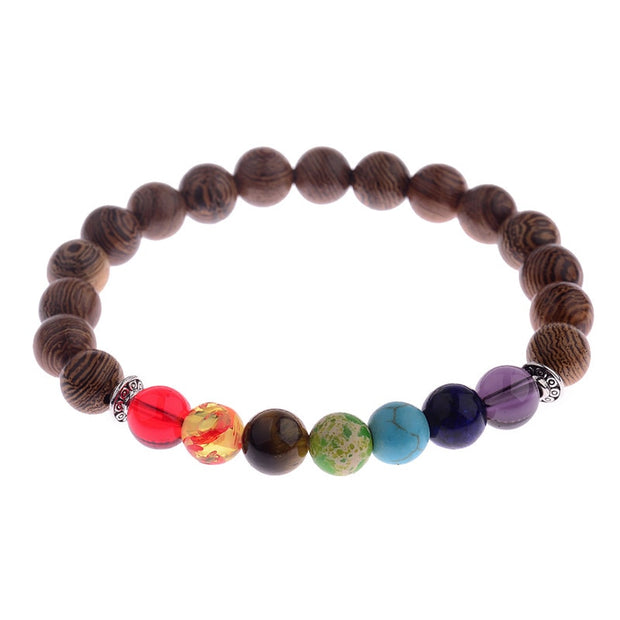 8mm New Natural Wood Beads Meditation Prayer Bracelets