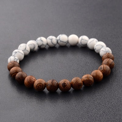 8mm New Natural Wood Beads Meditation Prayer Bracelets