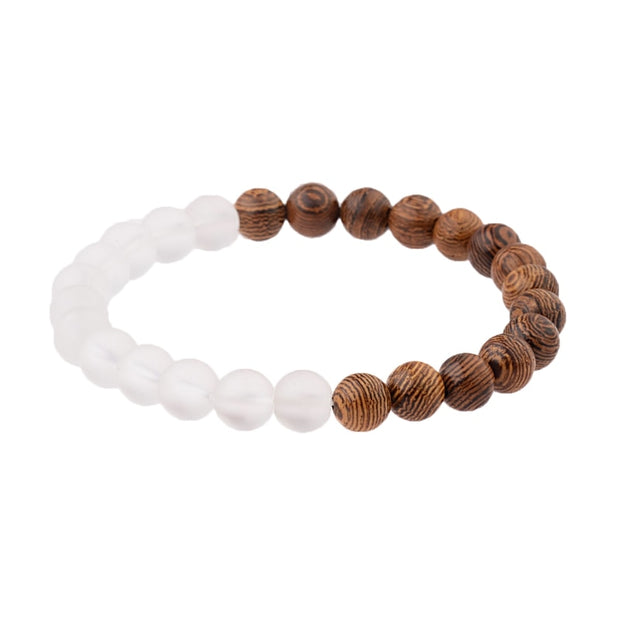 8mm New Natural Wood Beads Meditation Prayer Bracelets