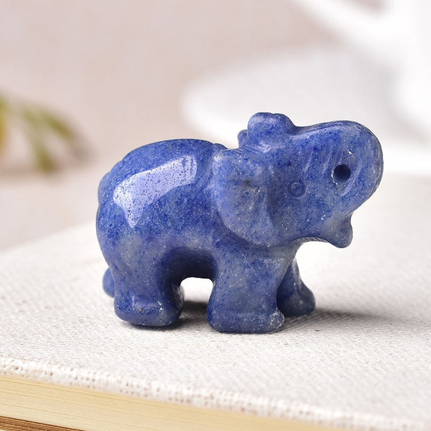 1PC Natural Crystal Elephant Stone