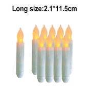 12/3/1Pcs Electronic Flameless LED Taper Candles Lights