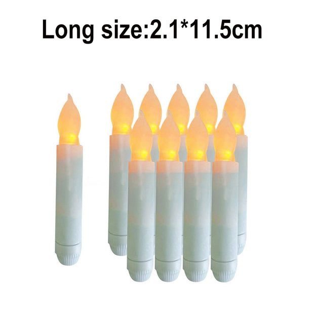 12/3/1Pcs Electronic Flameless LED Taper Candles Lights