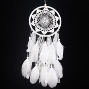 Feathered Lace Ribbon Heart Dream Catcher w/ or w/o lights