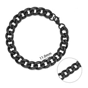 3-11 mm Men Stainless Steel Chain Bracelet