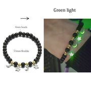 Luminous Glow In The Dark Natural Stone Yoga Healing Bracelet for Men and Women