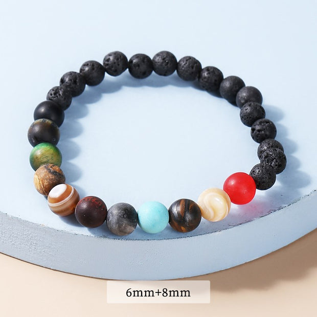 Eight Planets Bead Bracelet for Women or Men