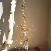 Moon Suncatcher Crystal Wind Chimes