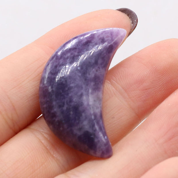 Natural Stone Star/Moon Shape Crystal Gemstone