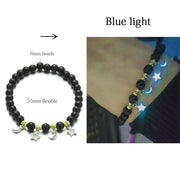 Luminous Glow In The Dark Natural Stone Yoga Healing Bracelet for Men and Women