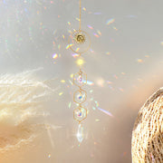 Moon Suncatcher Crystal Wind Chimes