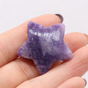 Natural Stone Star/Moon Shape Crystal Gemstone