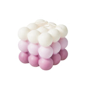 1pc 2 Inch Aromatherapy Bubble Cube Soy Wax Candle, Small Scented Candles for meditating and relaxing.