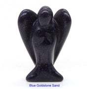 Guardian Angel Figurine Natural Healing Crystal Gem Statue