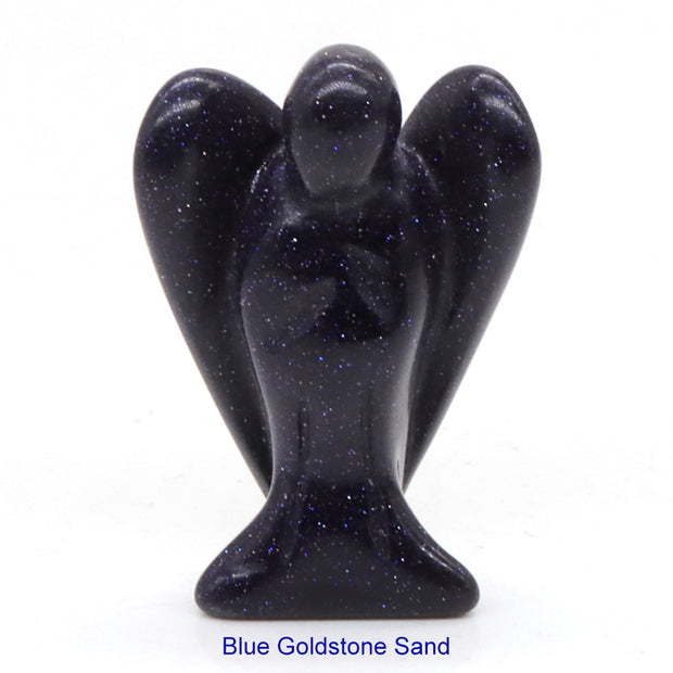 Guardian Angel Figurine Natural Healing Crystal Gem Statue