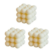 1pc 2 Inch Aromatherapy Bubble Cube Soy Wax Candle, Small Scented Candles for meditating and relaxing.