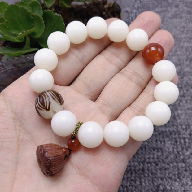 Lotus Mala Healing Prayer Bracelet/Necklace for Women Jewelry Gift