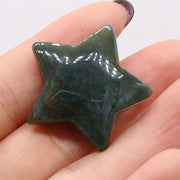 Natural Stone Star/Moon Shape Crystal Gemstone