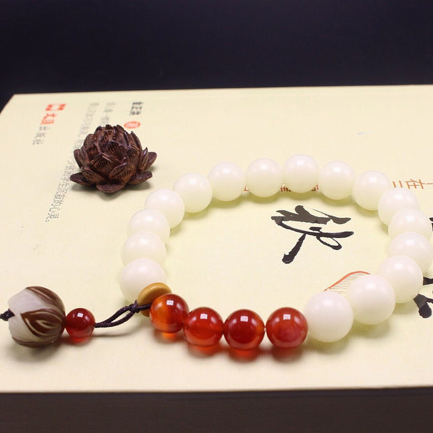 Lotus Mala Healing Prayer Bracelet/Necklace for Women Jewelry Gift